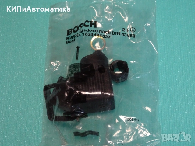 електрически конектор(букса) BOSCH 1834484027 conector DIN 43650, снимка 2 - Резервни части за машини - 54425717