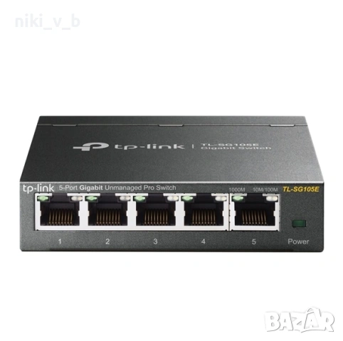 Мрежов Суич TP-Link TL-SG105E, 5Port, 1000Mbps, снимка 5 - Суичове - 54987353