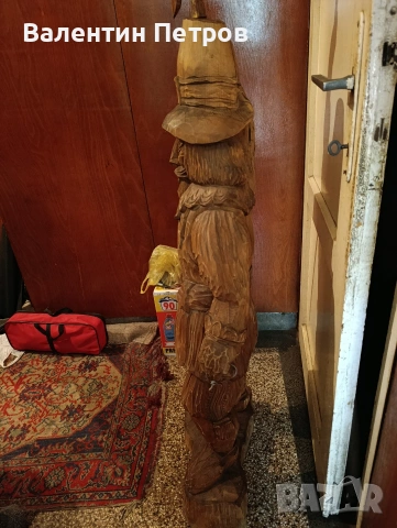 огромна холандска,статуетка дърворезба,120см.!, снимка 2 - Декорация за дома - 54838805