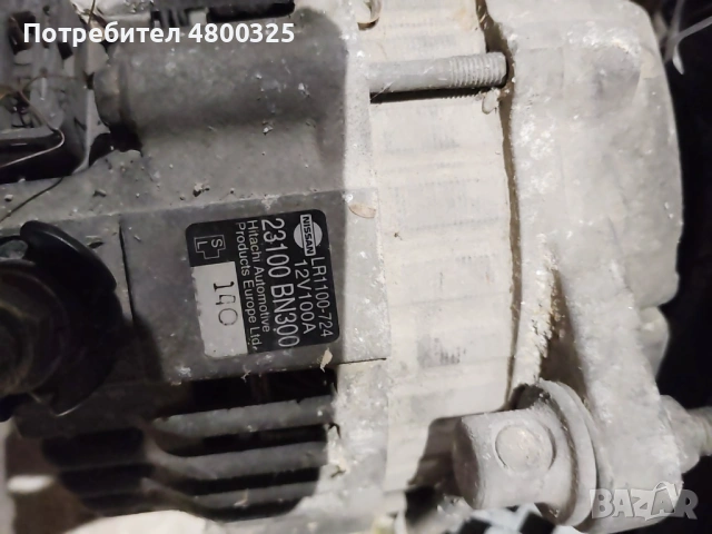Радиатор с вентилаторите и алтернатор за Nissan almera tino 2.2b 2002г, снимка 2 - Части - 54248366