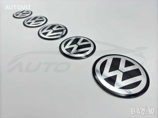 VW Стикери за капачки на джанти Passat Golf Touareg Bora, снимка 2 - Аксесоари и консумативи - 55006064