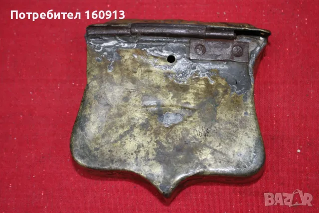 Старинна бронзова барутница, паласка, фишеклък, кутия. *1, снимка 8 - Антикварни и старинни предмети - 55422179