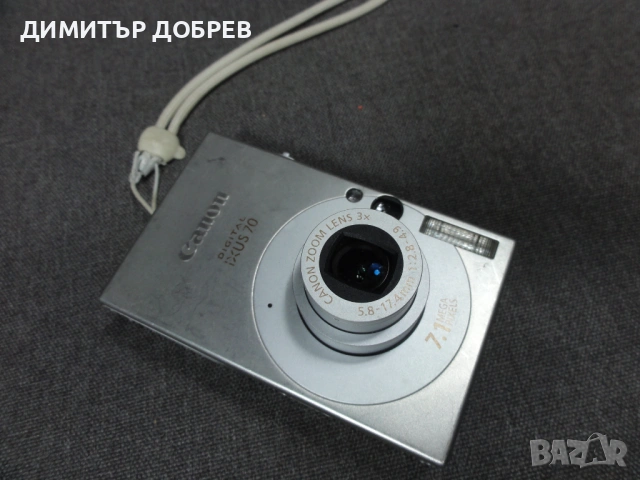 ЦИФРОВ ФОТОАПАРАТ CANON DIGITAL IXUS 70 DIGITAL 7.1MP DIGITAL CAMERA, снимка 5 - Фотоапарати - 54552546