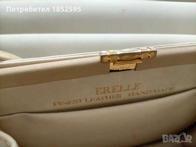Оригинална чанта от естествена кожа Erelle, снимка 2 - Чанти - 55234301