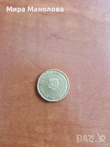20 евроцента 1999год., снимка 2 - Нумизматика и бонистика - 55433120
