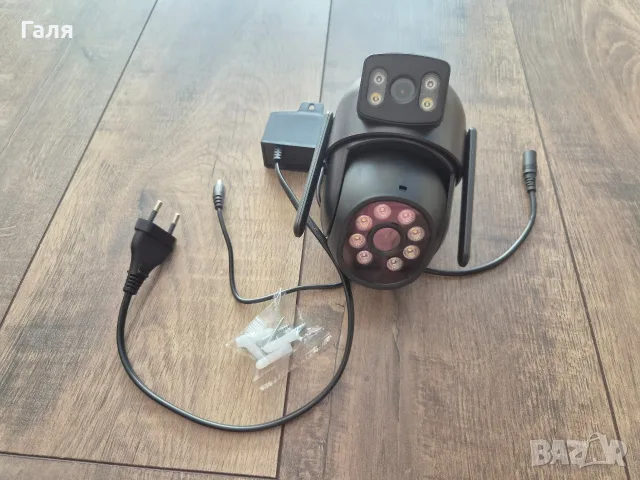 Безжична Wi-Fi смарт камера за видеонаблюдение – FHD 1080p, 360°, снимка 4 - Други - 55433804