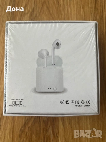 НОВИ безжични слушалки I7S-mini, снимка 2 - Bluetooth слушалки - 54885839