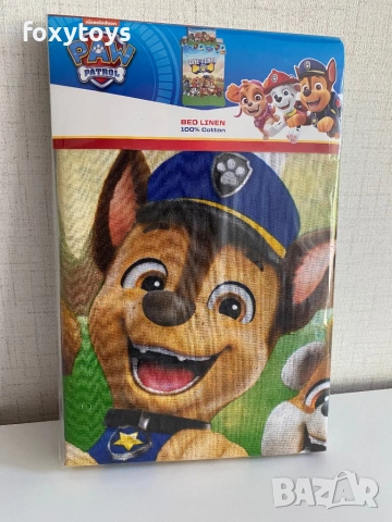 Детски спален комплект от 2 части Paw Patrol One Team Пес Патрул, за кошарa/малко легло, снимка 2 - Спално бельо и завивки - 54391167