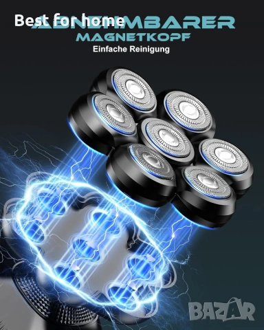 Мъжка самобръсначка Bald Razor 7D, подвижна, водоустойчива, за мокро и сухо бръснене, снимка 6 - Тримери - 54158744