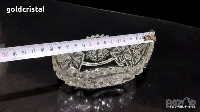 кристална купа гондола, снимка 5 - Антикварни и старинни предмети - 55335050