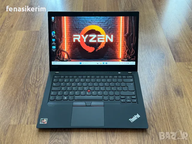 14' Touch Full HD Ryzen 5 PRO 5650u Lenovo ThinkPad P14s Gen 2 32GB DDR4/256GB NVMe/Radeon Pro 4GB, снимка 3 - Лаптопи за работа - 55583650
