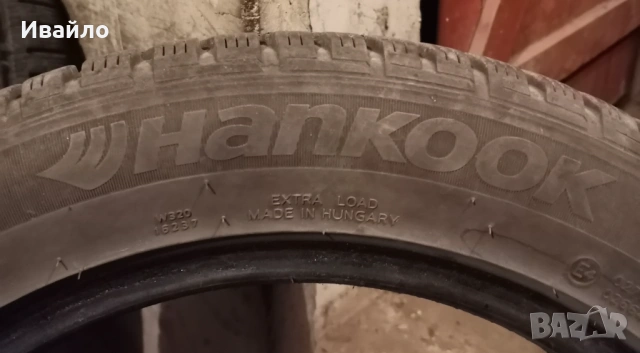 Продавам 2 броя зимни гуми 215.55.17 на 1 сезон дот 2021 Hankook , снимка 4 - Гуми и джанти - 54530112