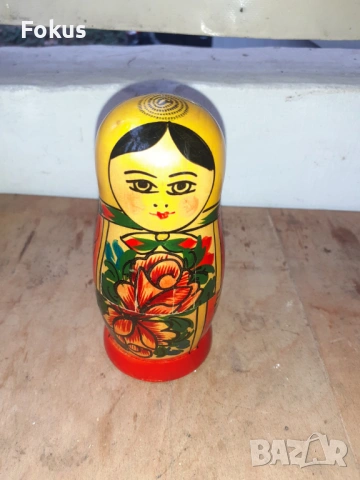 Матрьошка стара руска дарвена кукла 4 в 1