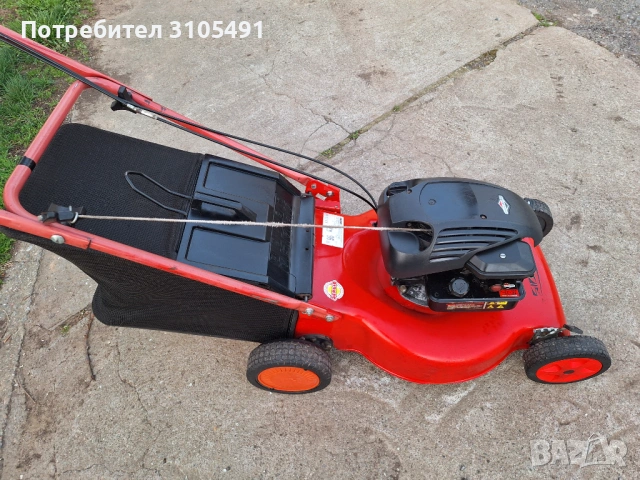 Косачка Briggs ALKO 4.5к.с. 48см самоходна мулчираща с кош, снимка 13 - Градинска техника - 54115073