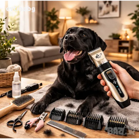 Смарт машинка за подстригване на домашни любимци Pet Clipper 6680 - Водоустойчива глава, 5-степенно , снимка 4 - За кучета - 55482518