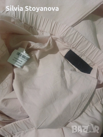 летен памучен панталон Zara , снимка 5 - Панталони - 54031462