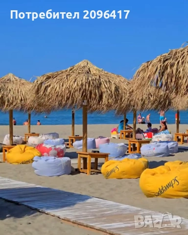 Плажен чадър с палмова шапка, снимка 5 - Друго търговско оборудване - 53993672
