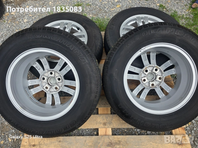 Лети джанти 16ки 5х114.3 Mitsubishi + летни гуми 215/70/16 Yokohama, снимка 9 - Гуми и джанти - 54822211