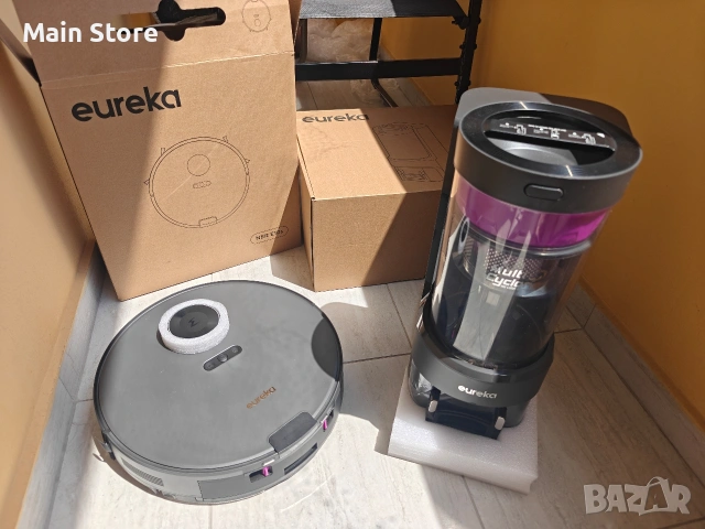 НОВА Eureka E10S прахосмукачка робот със самопочистваща се станция, снимка 4 - Прахосмукачки - 54322161