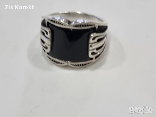 мъжки сребърен пръстен 10 гр. 925, снимка 4 - Пръстени - 54369644