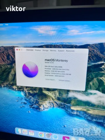 iMac 9.1 ssd 250 6 ram, снимка 2 - Работни компютри - 55310921