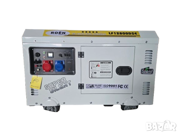Дизелов генератор за ток Агрегат за ток 13 kW – Трифазен + Монофазен Въздушно охлаждане, снимка 2 - Генератори - 54781252