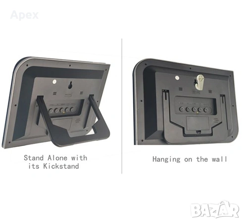 Електронни Стенни Часовници. Дигитален Стенен Часовник с Термометър и Голям Дисплей.Digital Clock, снимка 6 - Стенни часовници - 54174807