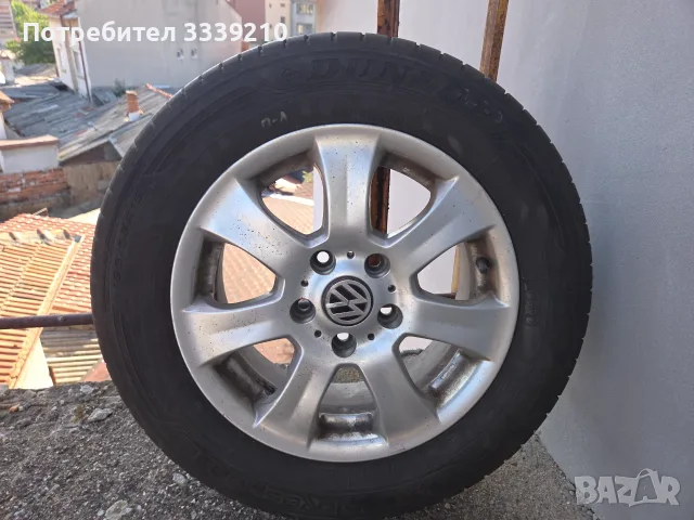4 броя алуминиеви джанти с летни гуми Dunlop