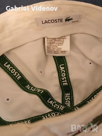 Лятна шапка Lacoste., снимка 4 - Шапки - 55265615