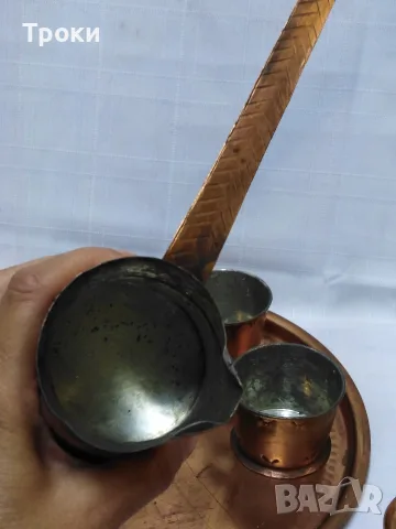 МЕДЕН СЕРВИЗ ЗА КАФЕ ЗА 6 ЧОВЕКА, снимка 7 - Други ценни предмети - 55530203