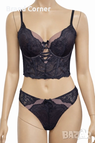 Hunkemöller сутиен/корсет с дантела и меки чашки – размер 75D, снимка 5 - Корсети, бюстиета, топове - 54550278