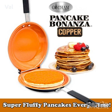 Двоен тиган за палачинки Pancake Bonanza Cooper, снимка 3 - Съдове за готвене - 54988495
