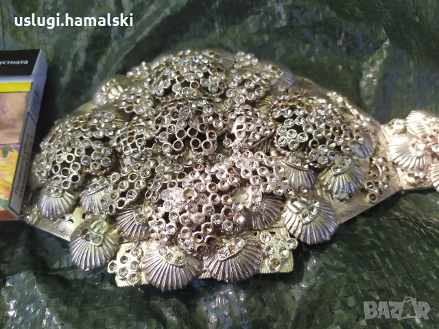 Уникален посребрен колан, снимка 10 - Антикварни и старинни предмети - 54317107