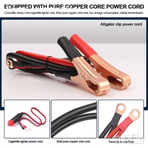 Инвертор преобразувател на напрежение с цифров дисплей от 12V на 220V 5000W, снимка 7 - Аксесоари и консумативи - 54192046