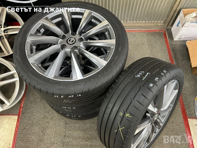 Джанти с Гуми 19 Цола 5х114.3 Nissan Qashqai Juke Renault  Гуми 225/45/19 Dunlop , снимка 6 - Гуми и джанти - 54824041