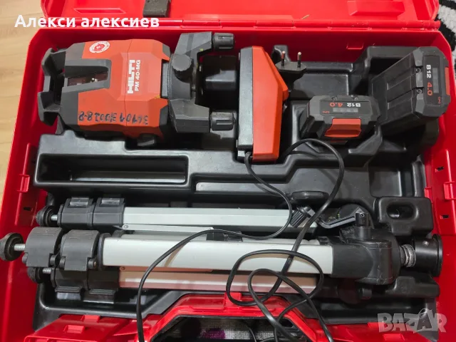 Професионален мултилинеен лазер Hilti PM 40-MG (Зелен лъч) + Статив PMA 20 и Батерия, снимка 5 - Измервателни инструменти - 55667773