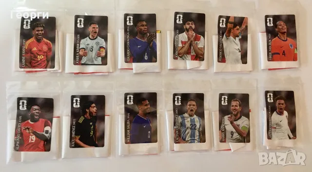 FIFA Coca Cola World Cup 2026 Panini 12 футболиста от световното първенство.