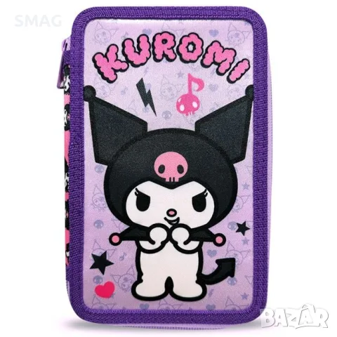 Троен ученически несесер с принадлежности за момиче Kuromi_1252083