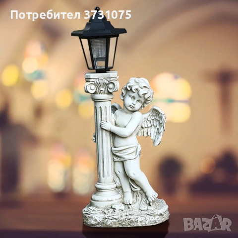 Соларна лампа ангел - елегантна декорация за всеки двор, снимка 3 - Соларни лампи - 55121857