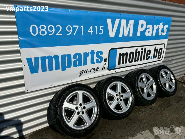 18" джанти 5х112 Audi 8J et43 с всесезонни гуми 235/50/18 дот 2019г, снимка 3 - Гуми и джанти - 51993744