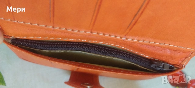 Дамско портмоне от естествена кожа, снимка 5 - Портфейли, портмонета - 54346188