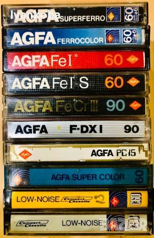 Лот аудио касети Agfa - различни видове