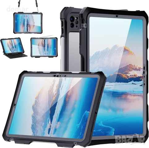 ShellBox Case Водоустойчив, удароустойчив и устойчив на падане калъф за iPad Pro 11 инча 2024