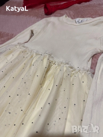 Бежова рокля H&M за момиче 134 -140 