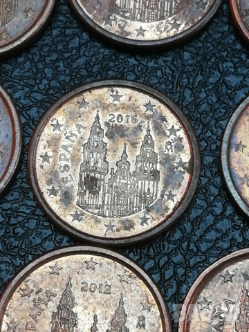 лот от 1 евро-цент Испания-различни години, снимка 7 - Нумизматика и бонистика - 54152467