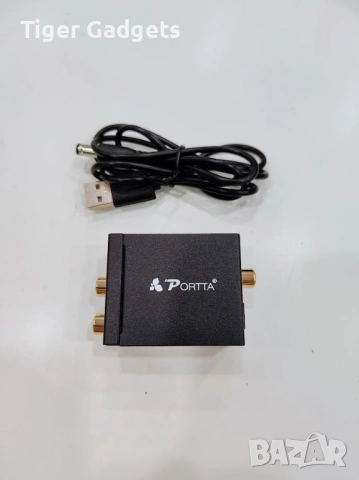 Portta Audio Converter RCA към Digital Coaxial / Toslink – аудио конвертор Stereo LPCM 2.0, снимка 7 - Приемници и антени - 54661489