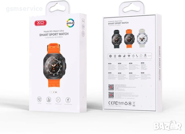 Смарт часовник XO Watch Ultra Amoled, снимка 2 - Смарт часовници - 54261826