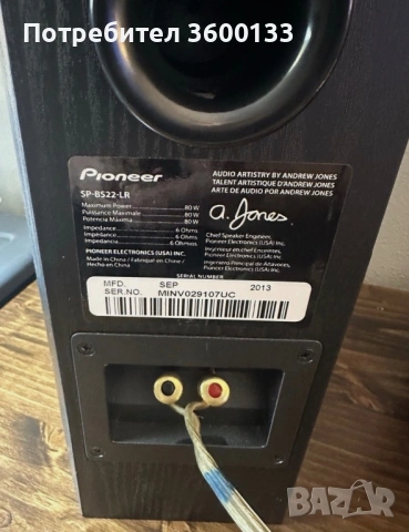 Pioneer SP-BS22-LR Andrew Jones bookshelf тонколони, снимка 3 - Тонколони - 54849444