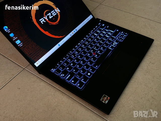 НОВ 14' TOUCH Full HD+ Ryzen 5 PRO 8450u Lenovo ThinkPad T14 Gen 5 32GB DDR5/512GB NVMe/Бат 10ч, снимка 6 - Лаптопи за работа - 54947973