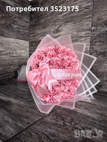 Букети от сатенени рози , снимка 10 - Други - 54346385